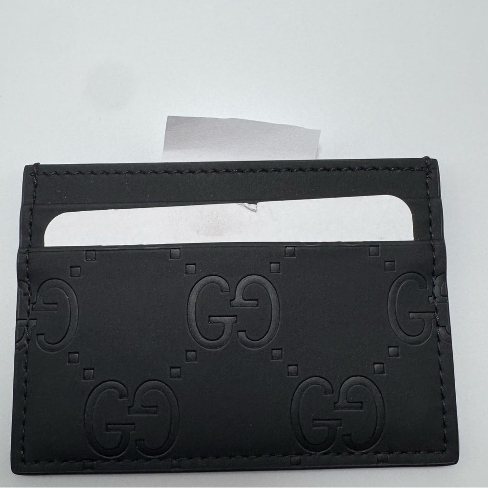 Gucci GG rubber effects card holder brand new